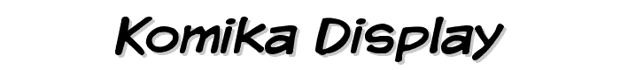 Komika Display font